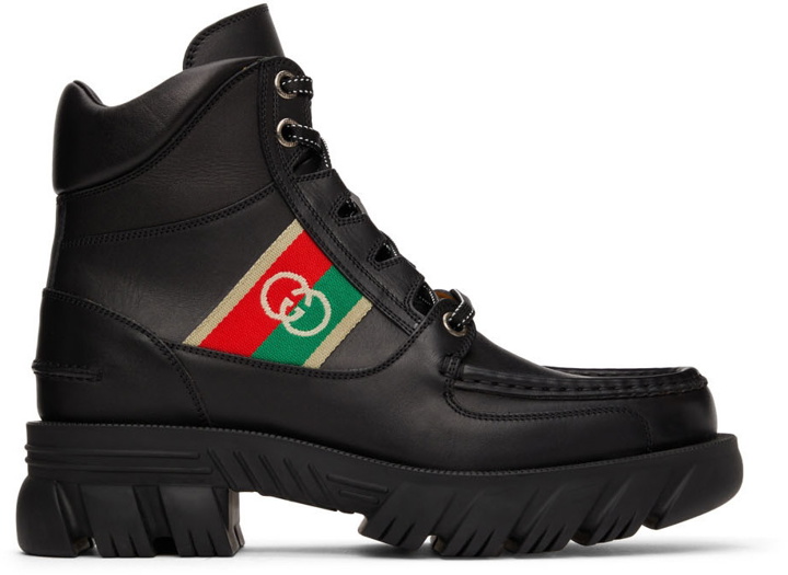 Photo: Gucci Black Interlocking G Boots