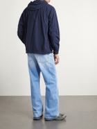 Stone Island - Hooded Brushed Recycled-Nylon Parka - Blue
