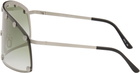 Rick Owens Silver Shielding Sunglasses