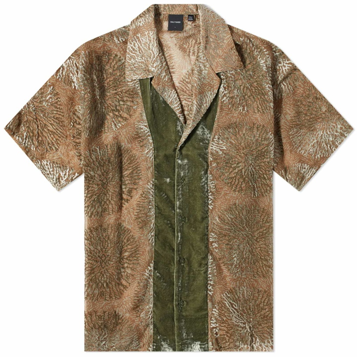 Photo: Daily Paper Men's Pascal Vacation Shirt in Mycelium Green Aop