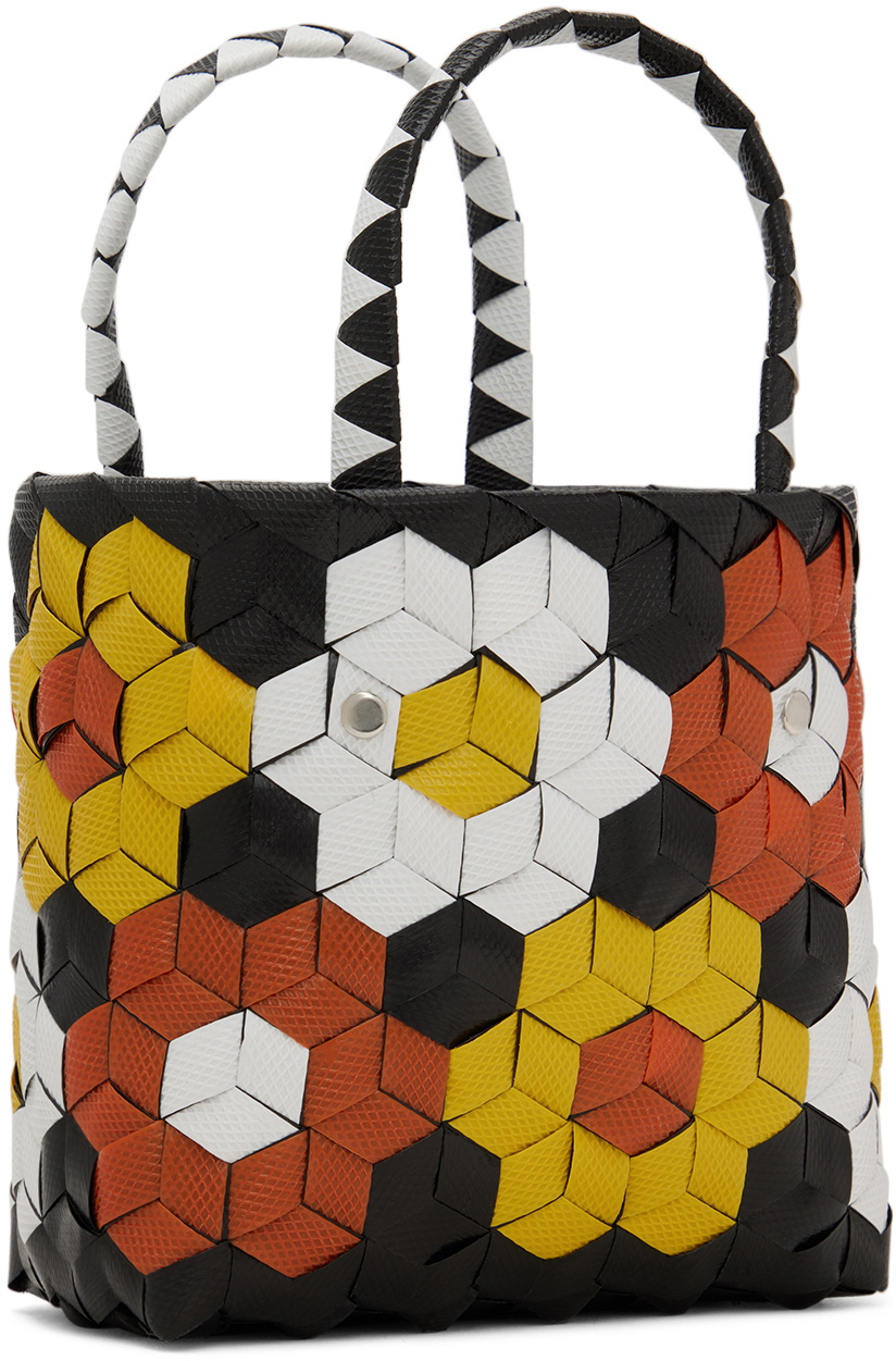 Marni Kids Black & Yellow Sunflower Tote Marni