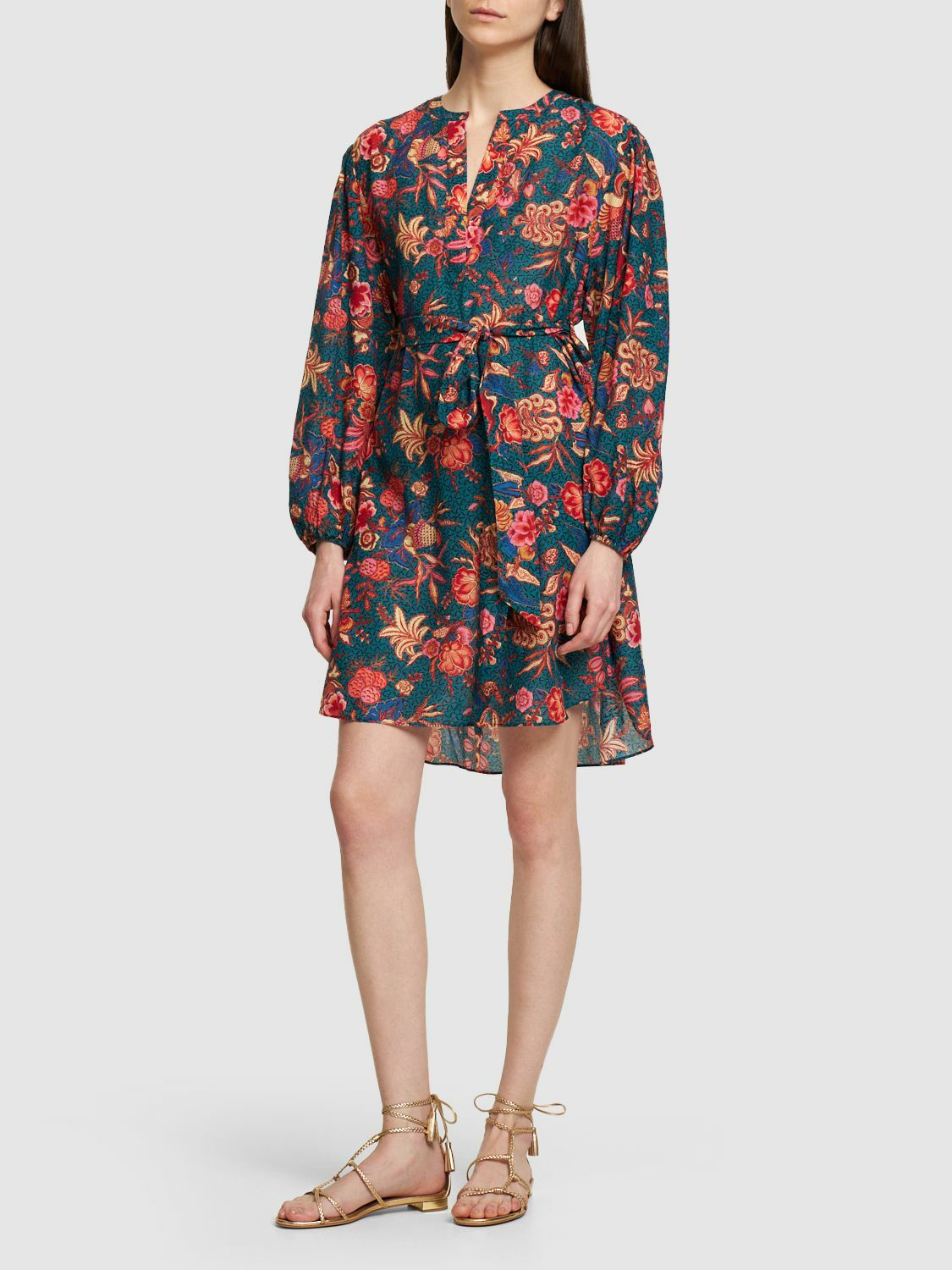 ULLA JOHNSON - Otto Printed Cotton Blend Mini Dress Ulla Johnson