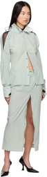 JOHANNA PARV Green Cover Midi Skirt