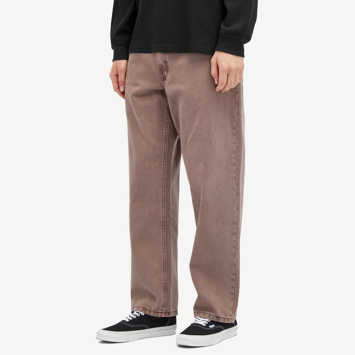 Vans Men's Skate Check-5 Skate Loose Denim in Deep Taupe