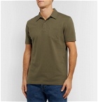 Sunspel - Riviera Slim-Fit Cotton-Mesh Polo Shirt - Green