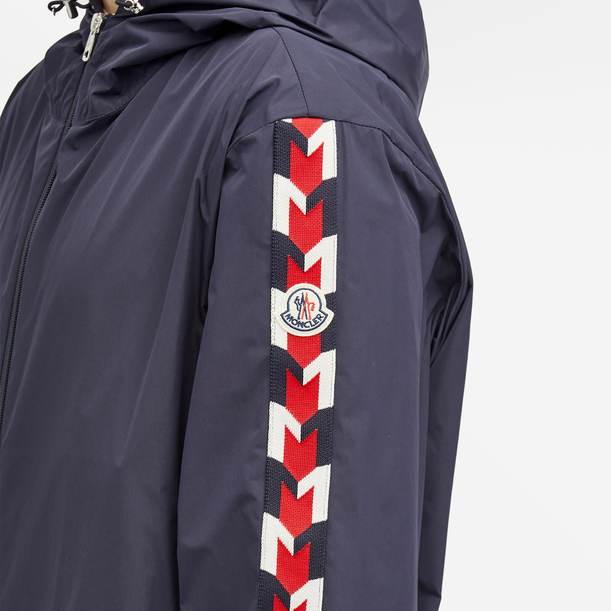 Moncler Men's Moyse Taping Hooded Jacket in Navy Moncler