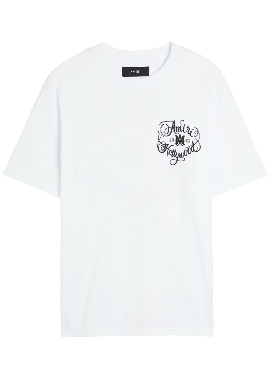 AMIRI - Logo-Appliquéd Cotton-Jersey T-Shirt - White Amiri