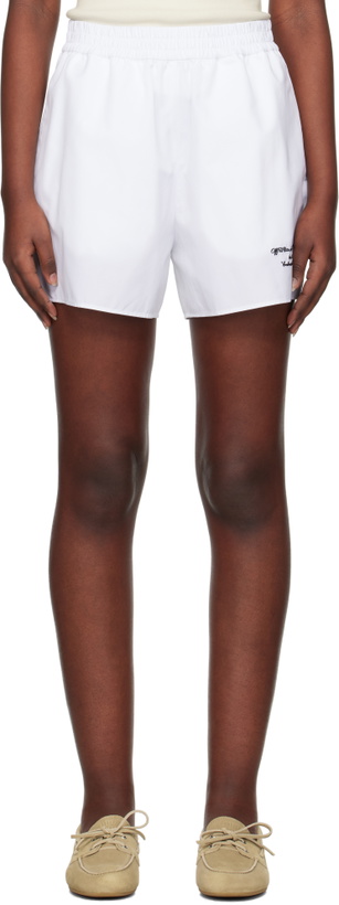 Photo: Off-White White Poplin Shorts