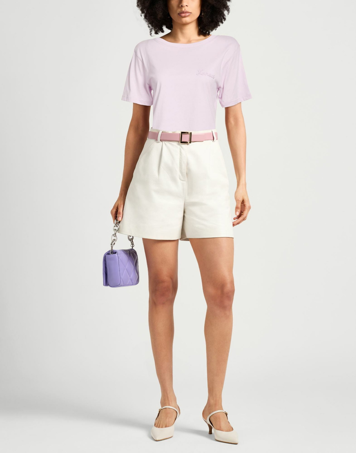 Laneus Womens T-shirt Lilac