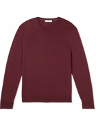 Mr P. - Slim-Fit Merino Wool Sweater - Burgundy