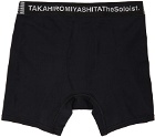 TAKAHIROMIYASHITA TheSoloist. Black Striped Boxers