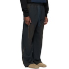 Andersson Bell Navy Piping Line Dyed Sweatpants