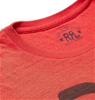 RRL - Logo-Print Slub Cotton-Jersey T-Shirt - Men - Red