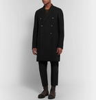 Rick Owens - Double-Breasted Mélange Virgin Wool-Blend Coat - Men - Black