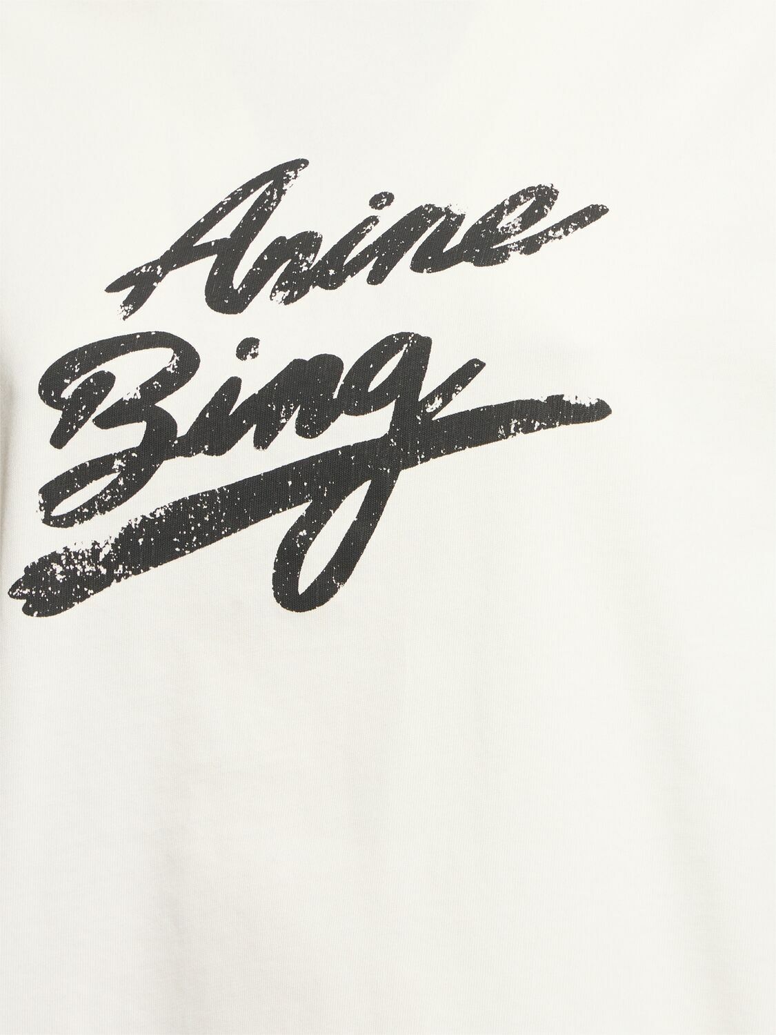 ANINE BING Jaylin Logo Cotton Jersey T-shirt