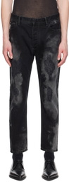 NICOLAS ANDREAS TARALIS Black Distressed Jeans