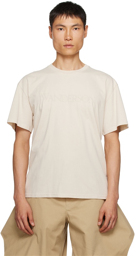 Photo: JW Anderson Beige Embroidered T-Shirt