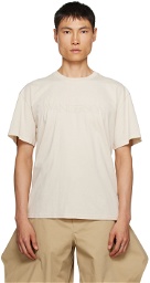 JW Anderson Beige Embroidered T-Shirt