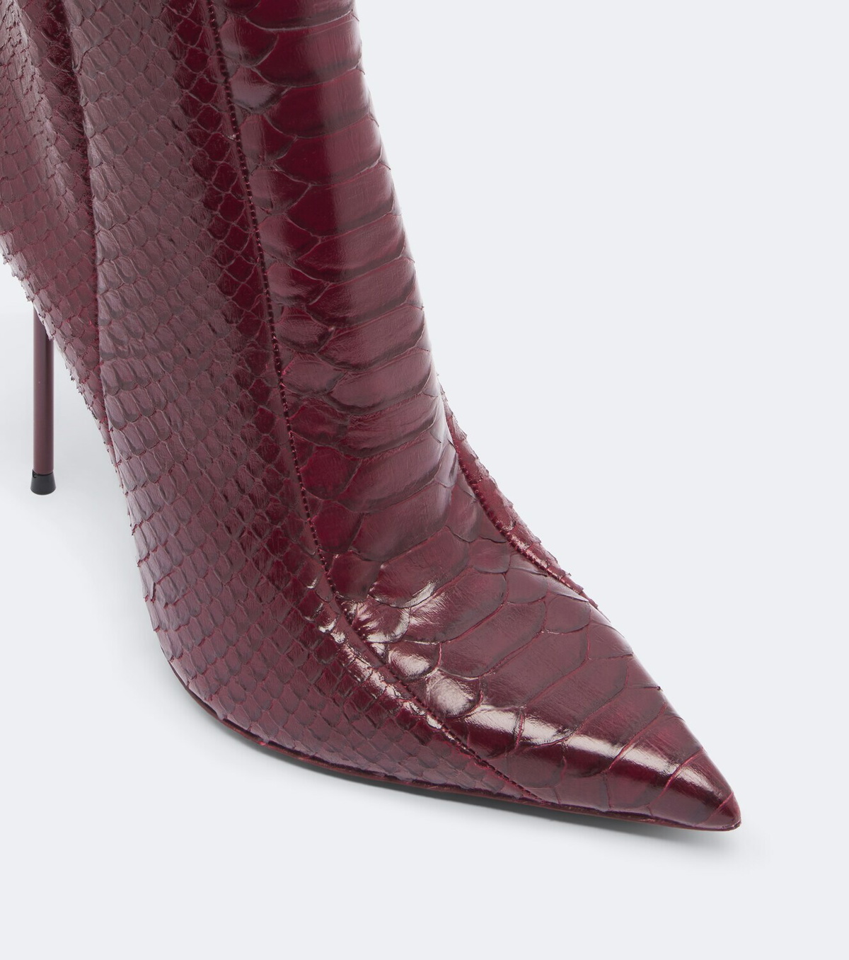 Paris Texas Lidia snake-effect leather knee-high boots