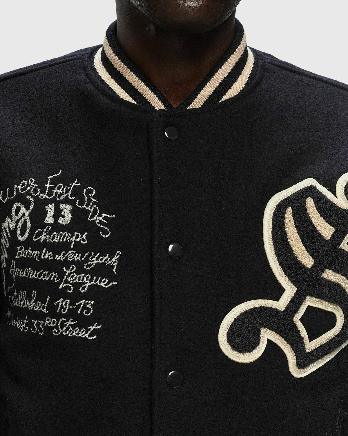 Schott Nyc Lcbowler Jacket Blue Bomber Jackets/College Jackets Schott