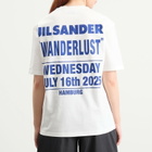 Jil Sander Women's Wanderlust T-shirt with Photograph Print in Medium Shade Photograph