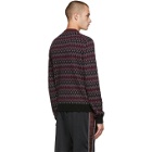 Prada Multicolor Patterned Logo Sweater