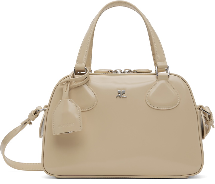 Photo: Courrèges Beige AC Stud Leather Bowling Bag
