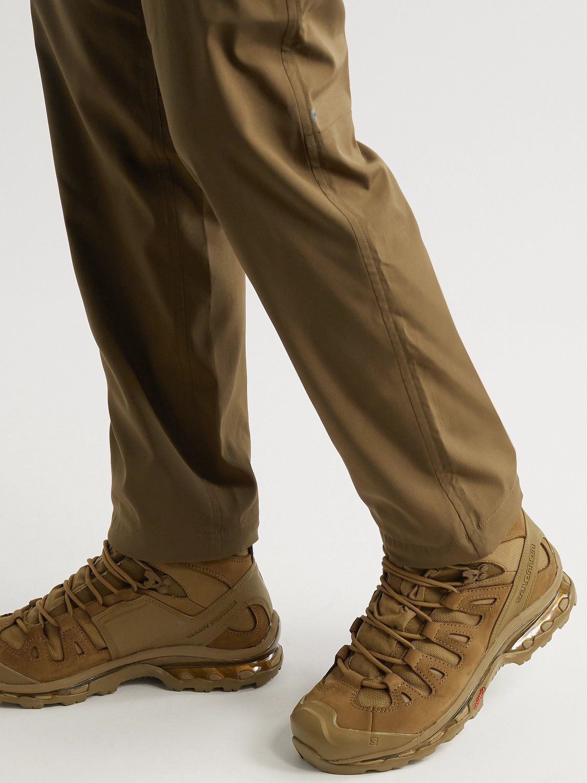 Wedge alder Blive opmærksom Salomon - Quest 4D Leather-Trimmed GORE-TEX and Mesh Hiking Boots - Brown  Salomon