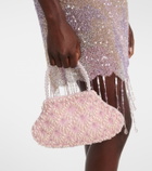 Clio Peppiatt Scallop Mini embellished tote bag