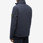 Stone Island Men's Waterproof Stretch Canvas Jacket in Navy Blue