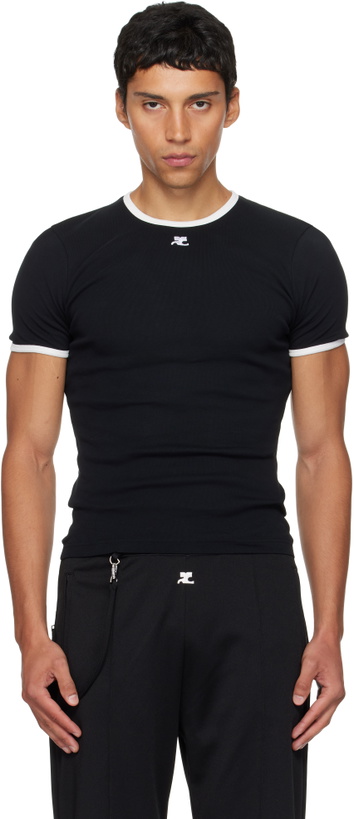 Photo: Courrèges Black Signature Contrast T-shirt