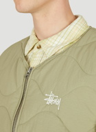 Liner Sleeveless Jacket in Green