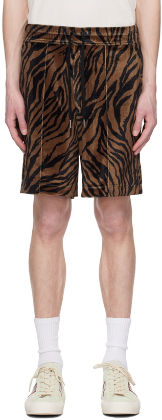 Photo: TOM FORD Brown Zebra Shorts