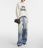Acne Studios Logo cotton-blend jersey sweatshirt