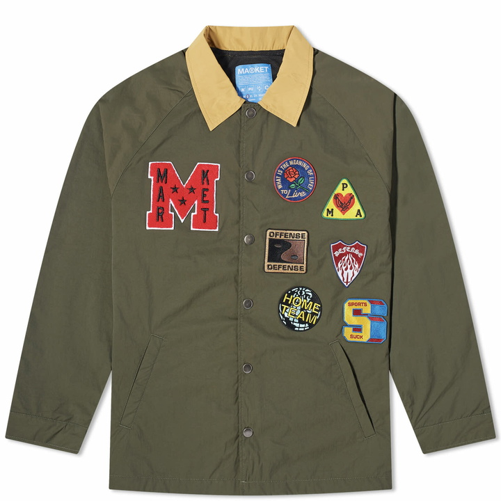 Photo: MARKET Men's Summer League Coaches Jacket in Multi