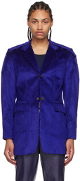 Situationist Purple Cotton Blazer