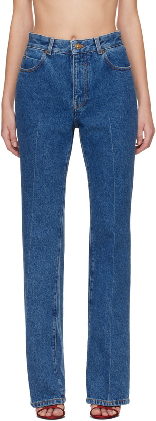 Photo: Balmain Blue Boot Cut Jeans