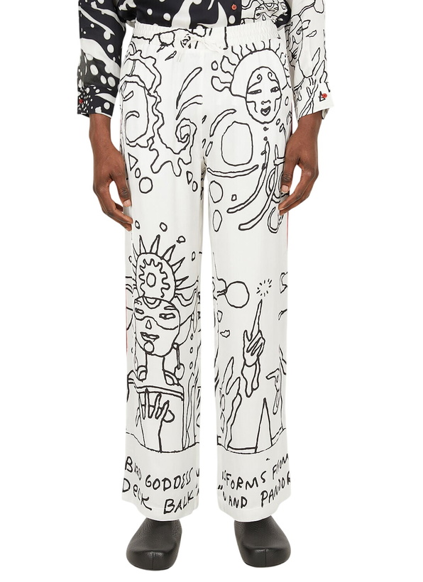 Photo: Honey Fucking Dijon Fluid Abstract Pants