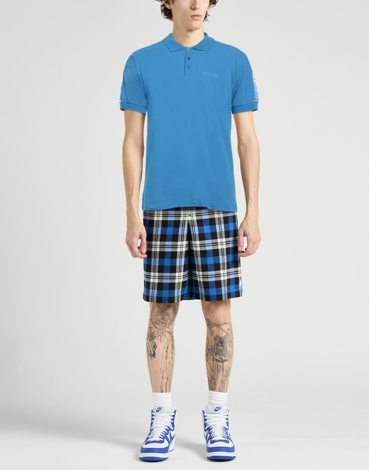 Moschino Mens Polo shirt Azure