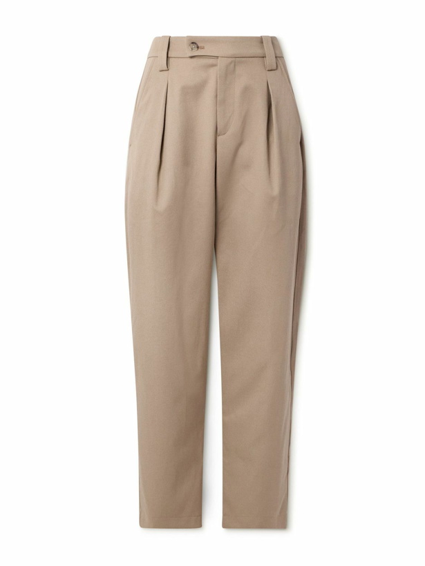 Photo: A.P.C. - Renato Straight-Leg Virgin Wool and Cotton-Blend Twill Suit Trousers - Neutrals