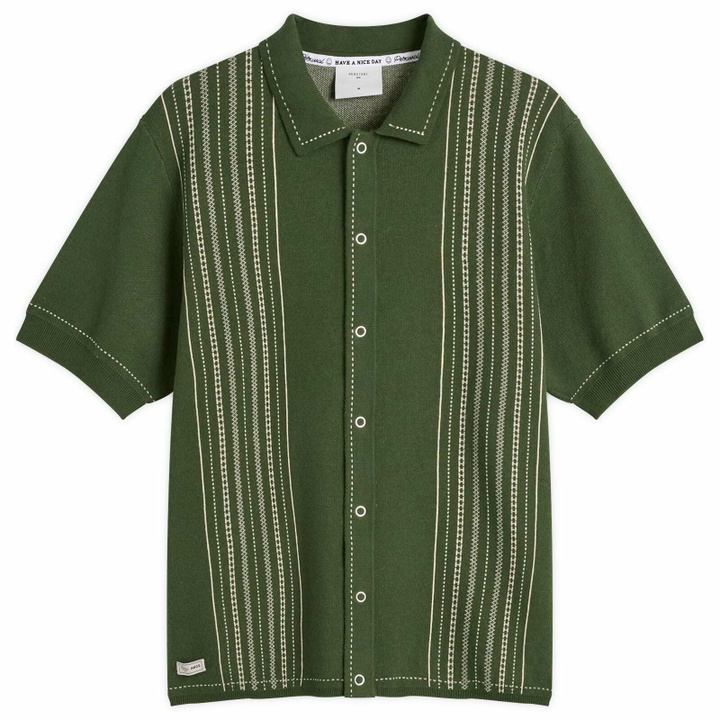Photo: Percival Men's Accolades Knitted Shirt in Forest