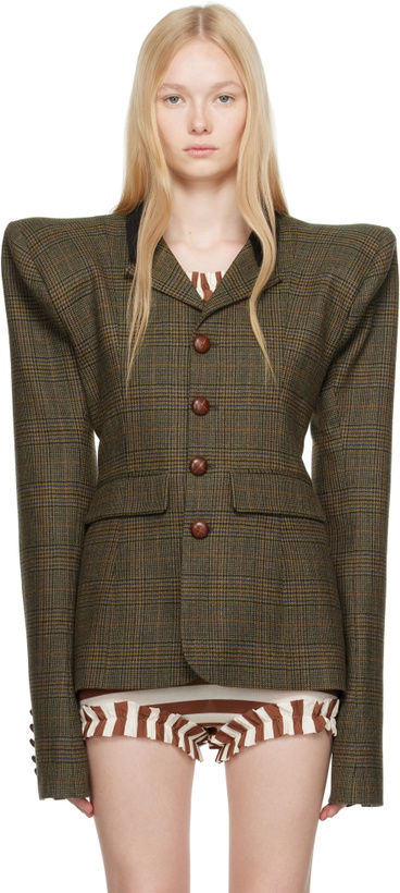 Photo: LAURA ANDRASCHKO Khaki Pagoda Country Side Short Blazer