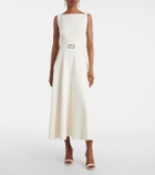 Safiyaa Belted A-line midi dress