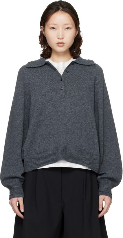 Photo: Cordera Gray Merino Wool Polo