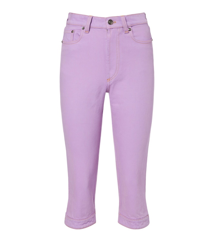 Photo: Versace High-rise capri jeans