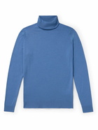 John Smedley - Cherwell Slim-Fit Merino Wool Rollneck Sweater - Blue