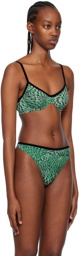 Fruity Booty SSESNSE Exclusive Green Printed Bra