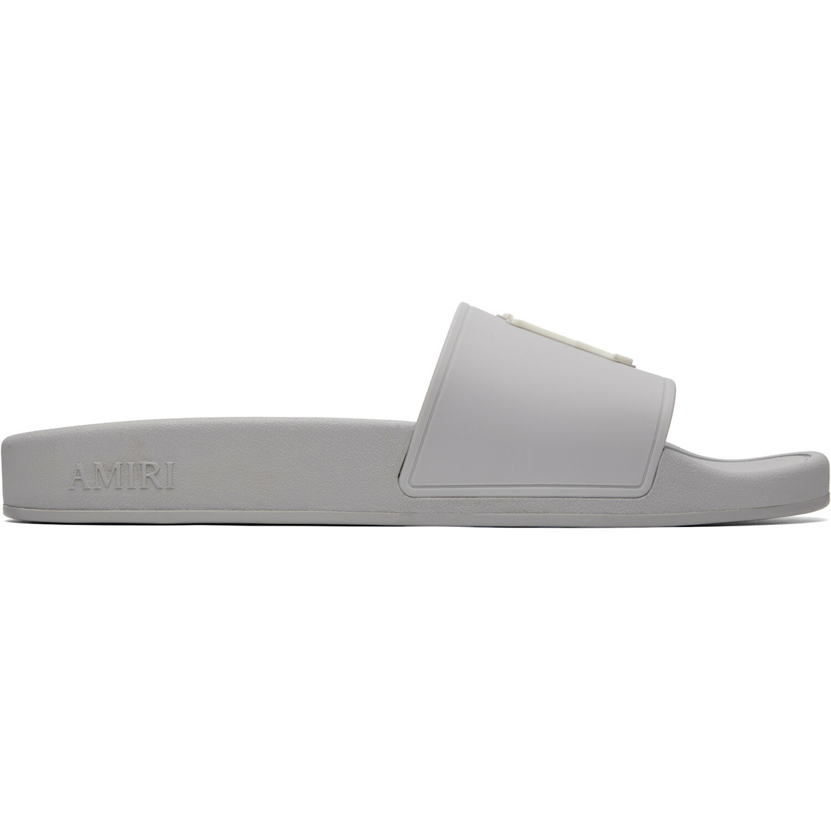 AMIRI Gray 'MA' Pool Slides