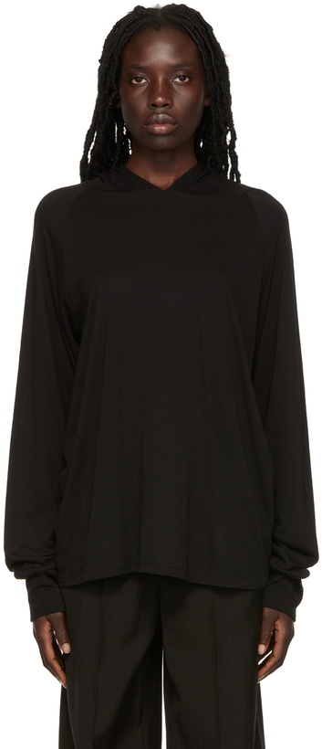 Photo: ÉTERNE Black Raglan Hoodie