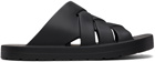 Bottega Veneta Black Slip-On Sandals